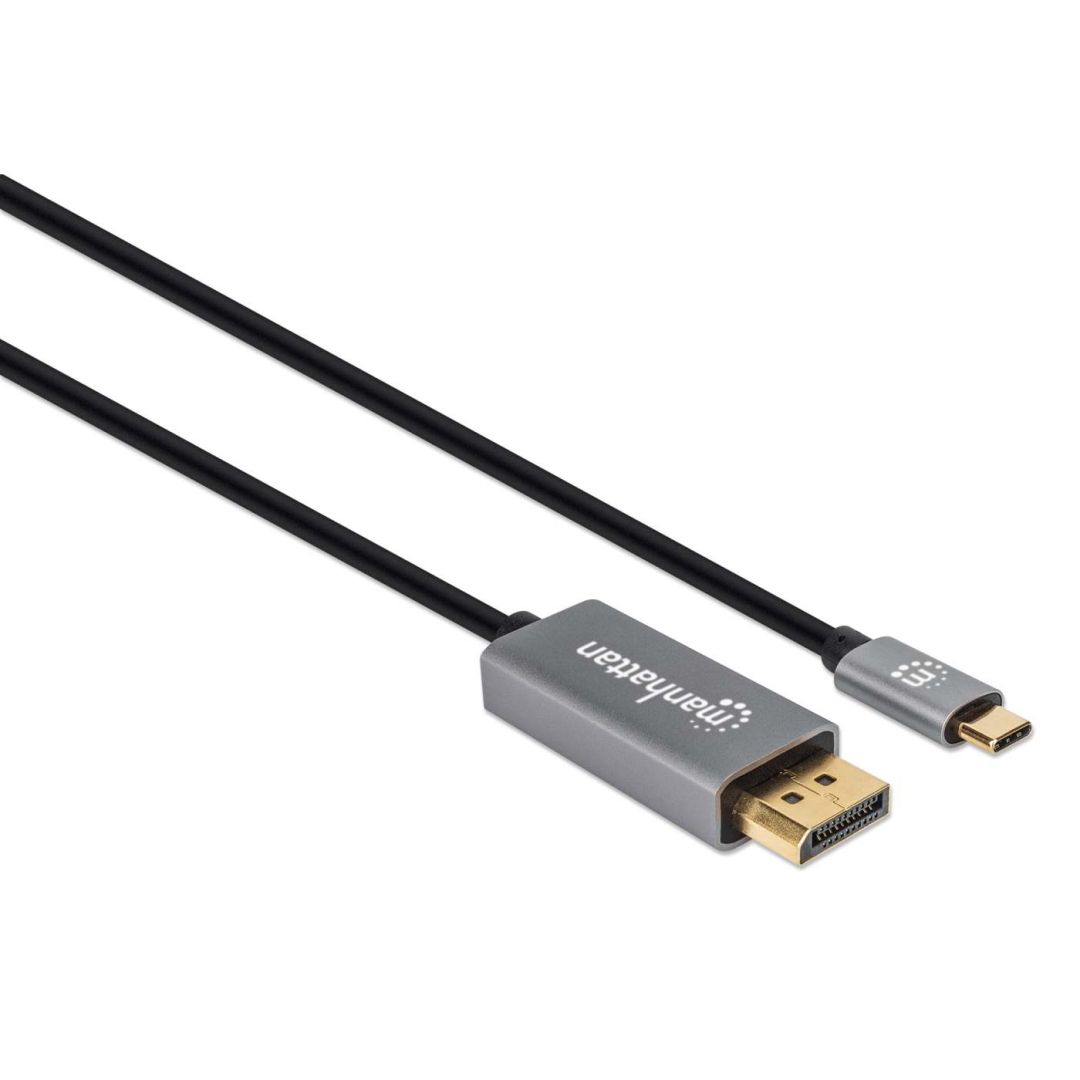 Manhattan 8K@60Hz USB-C to DisplayPort 1.4 Adapter Cable 3m Black
