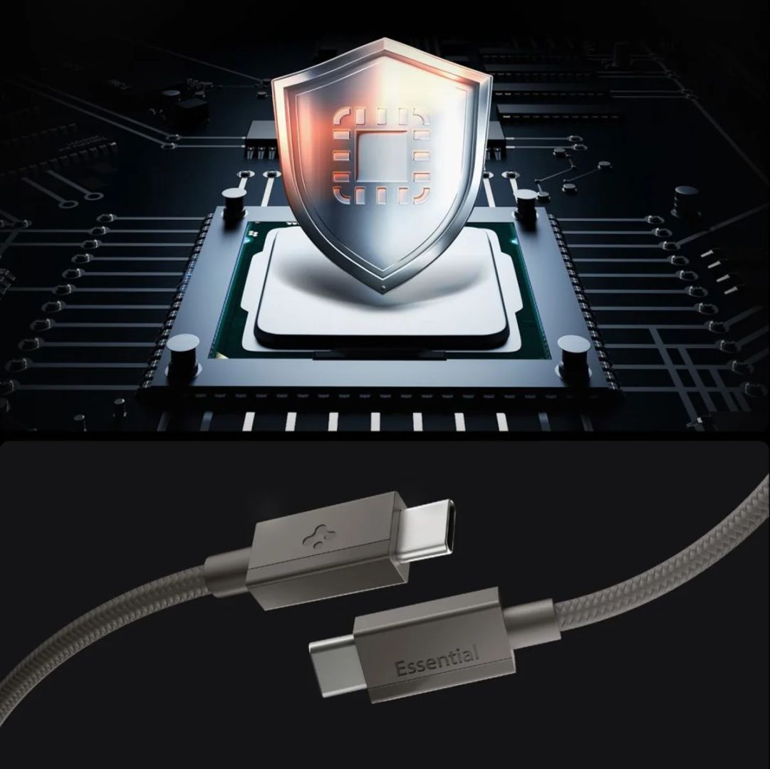 Spigen Essential USB-C to USB-C 60W Cable 1,5m Gunmetal