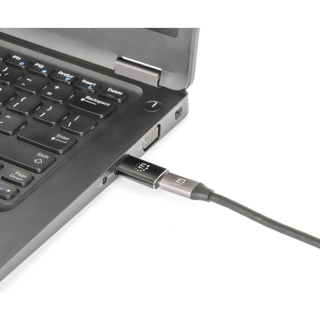 Manhattan USB-A to USB-C Adapter Black
