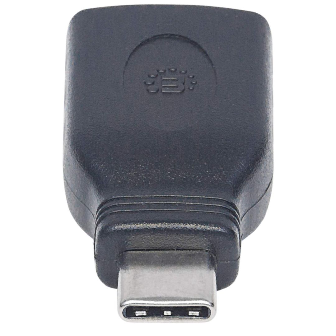 Manhattan USB-C to USB-A Adapter Black