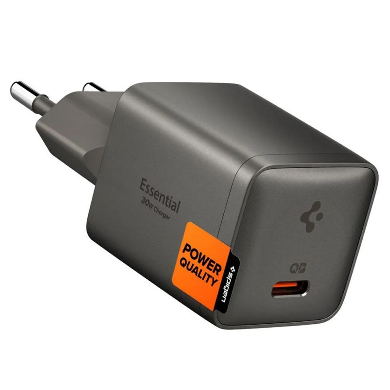 Spigen ArcStation Essential 30W Wall Charger Gunmetal