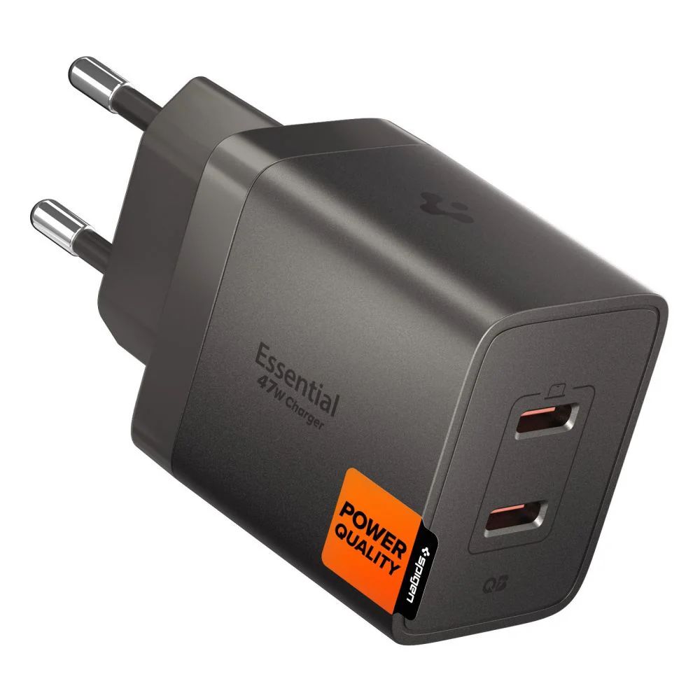 Spigen Essential 47W Wall Charger Gunmetal