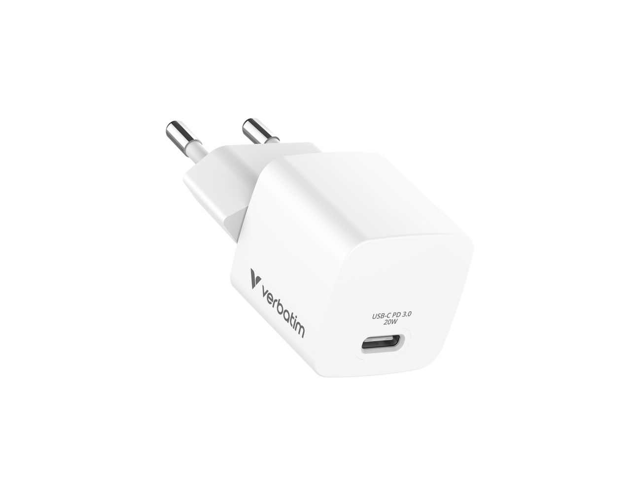 Verbatim Mini GaN Wall Charger 20W White