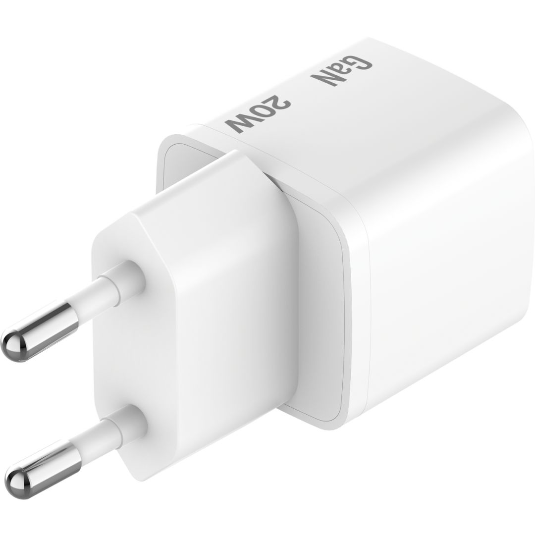 Verbatim Mini GaN Charger 20W with Cable 1m White