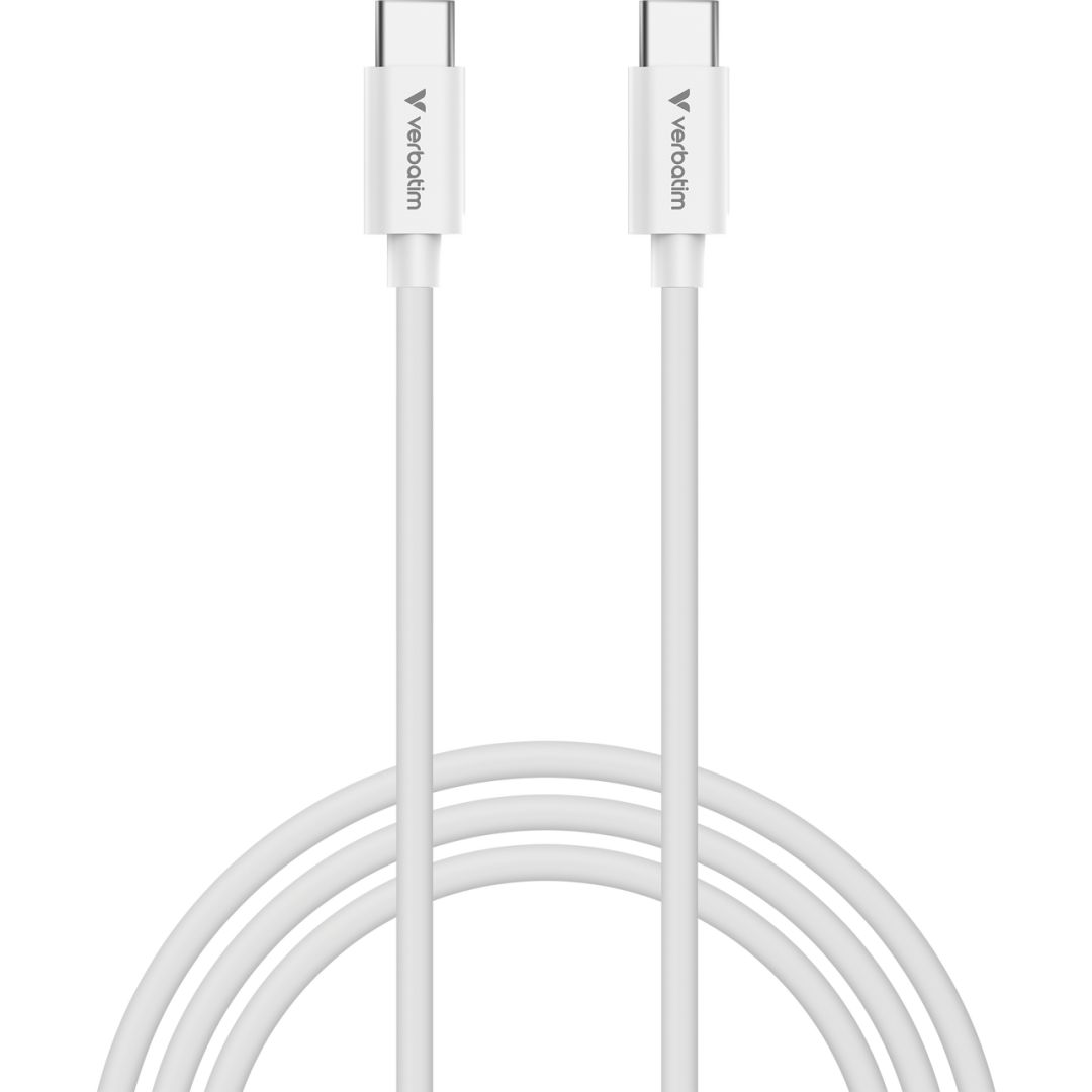 Verbatim Essentials Sync & Charge USB-C to USB-C Cable 3m White