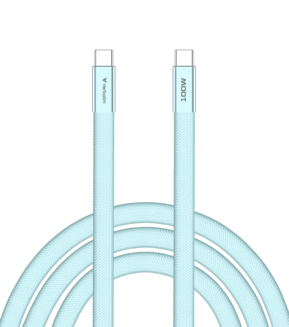 Verbatim Sync & Charge SoftTouch USB-C to USB-C 100W cable 1,2m Blue