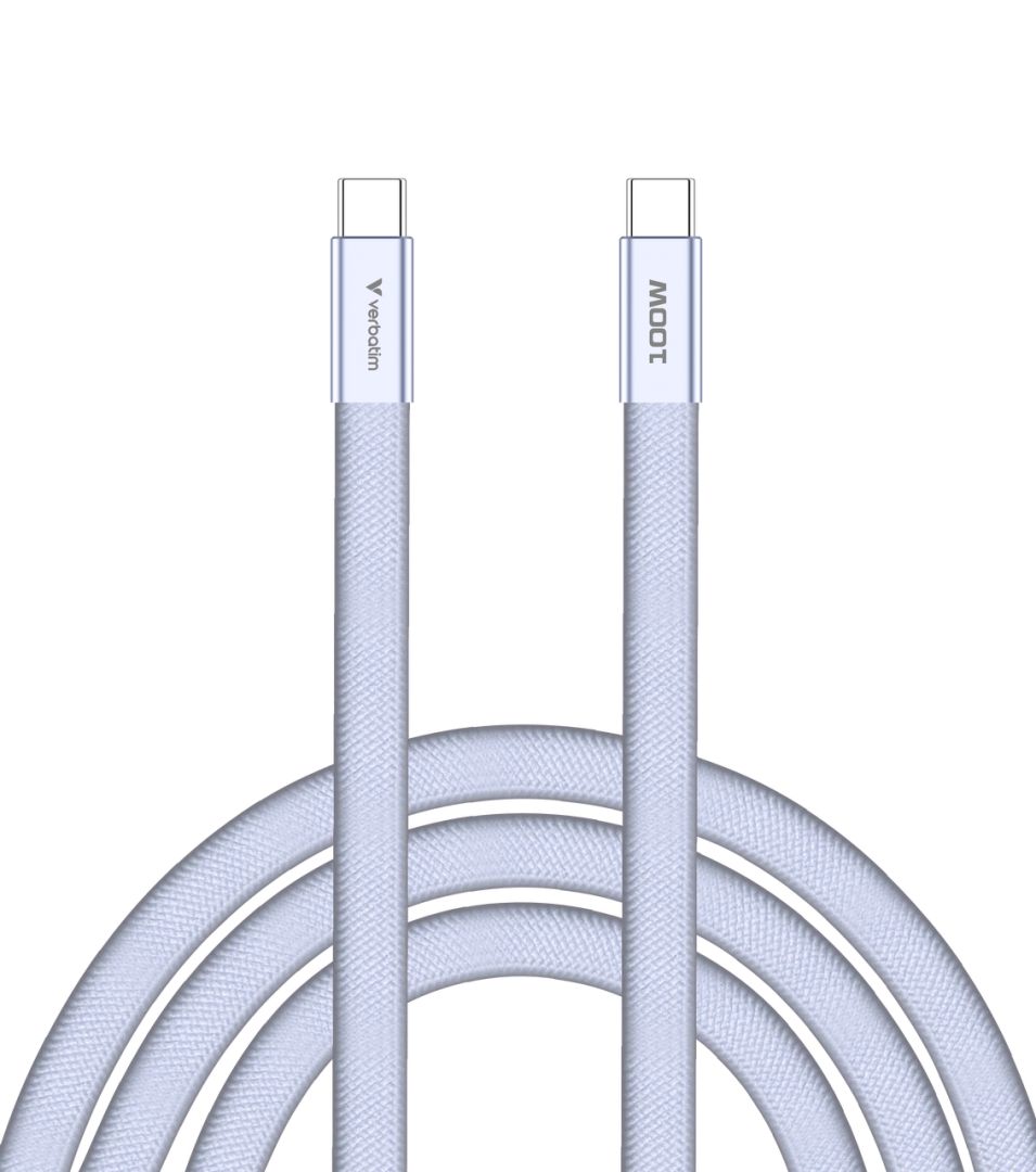 Verbatim Sync & Charge SoftTouch USB-C to USB-C 100W cable 1,2m Purple