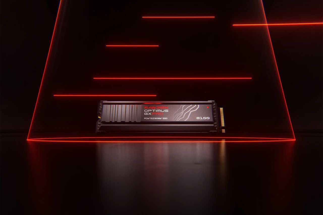 Sandisk 4TB M.2 2280 NVMe Optimus GX Pro 8100 with Heatsink