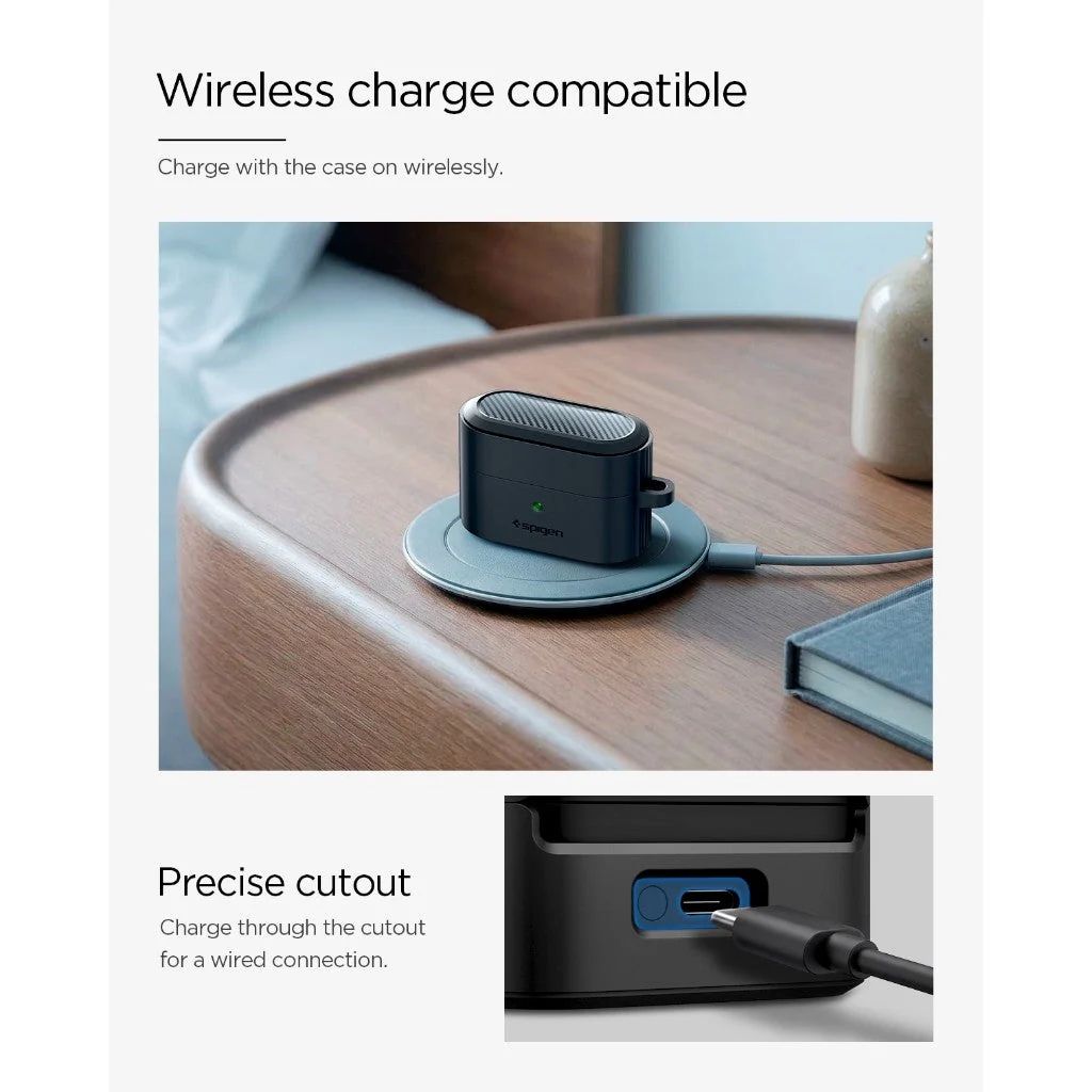 Spigen Rugged Armor case for Sony WF-1000XM6 Matte Black