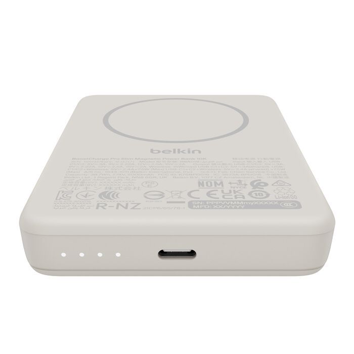 Belkin BoostCharge Slim Magnetic 10000mAh PowerBank Sand