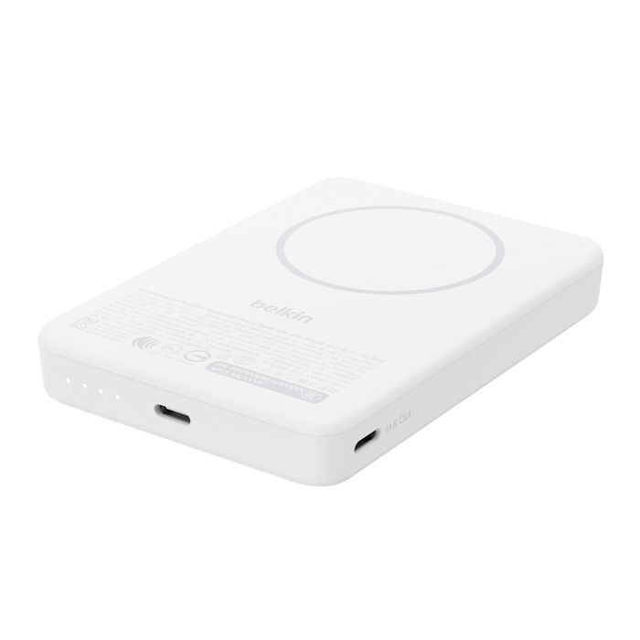 Belkin BoostCharge Slim Magnetic 10000mAh PowerBank White