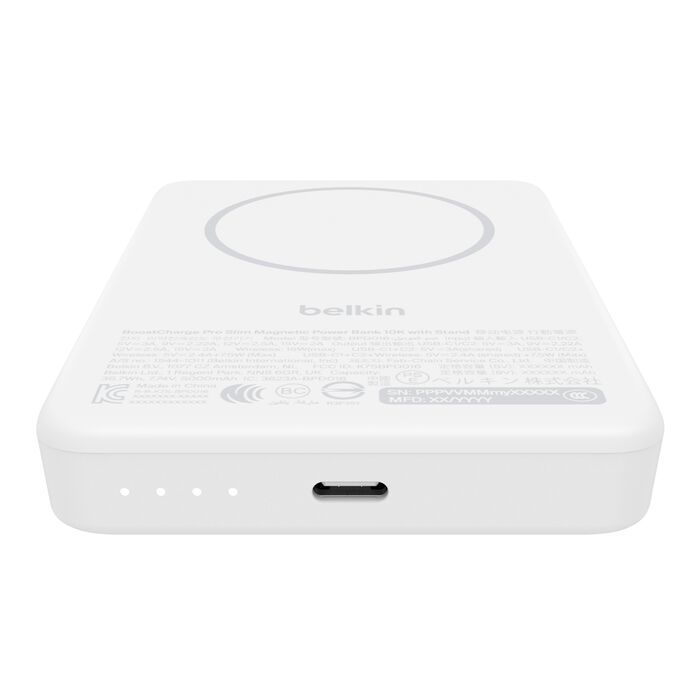 Belkin BoostCharge Slim Magnetic 10000mAh PowerBank White