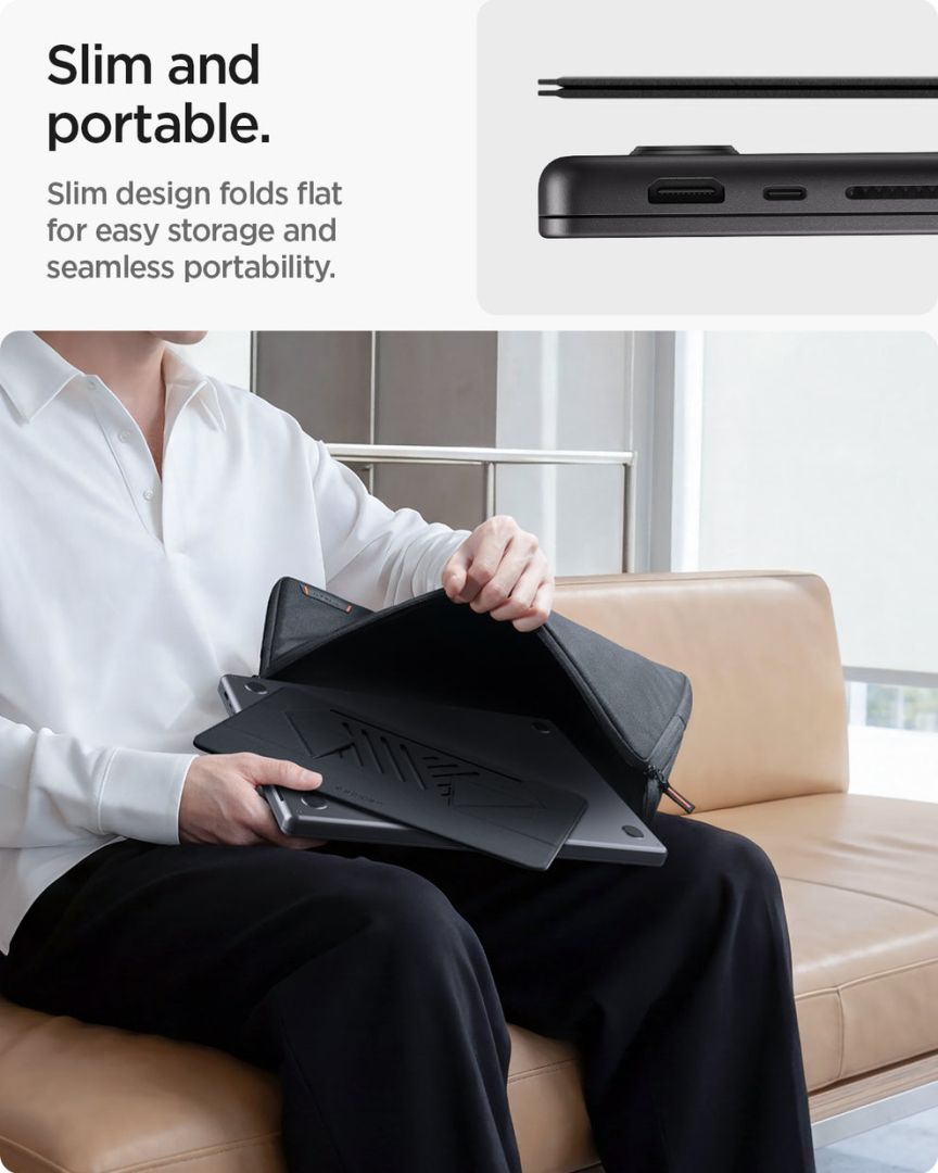 Spigen Slim Fold Laptop Stand LD201-S6 Black