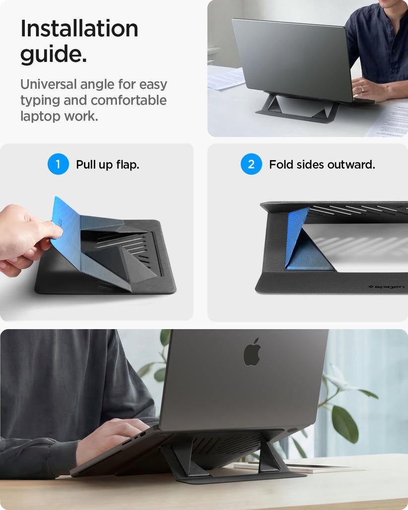 Spigen Slim Fold Laptop Stand LD201-S6 Black