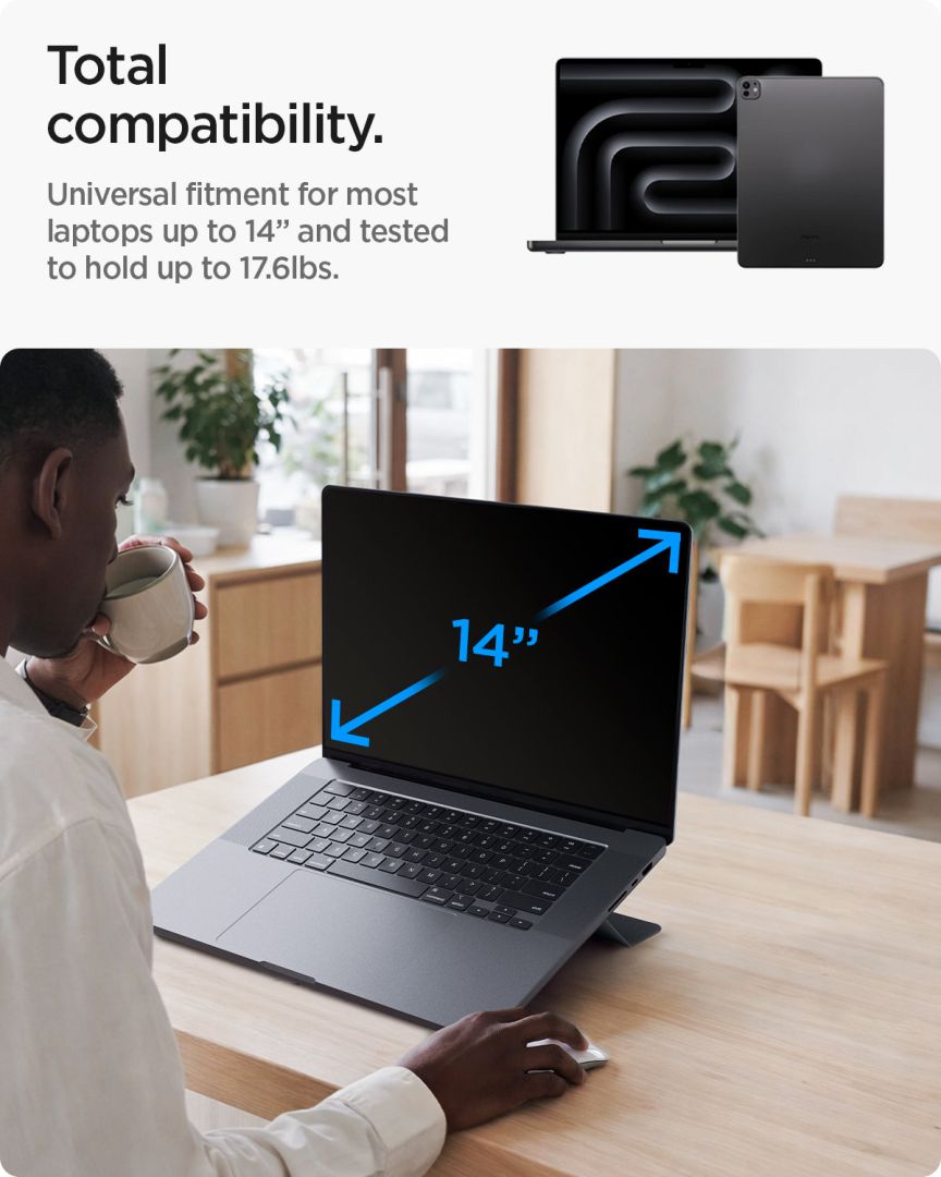 Spigen Slim Fold Laptop Stand LD201-S6 Black