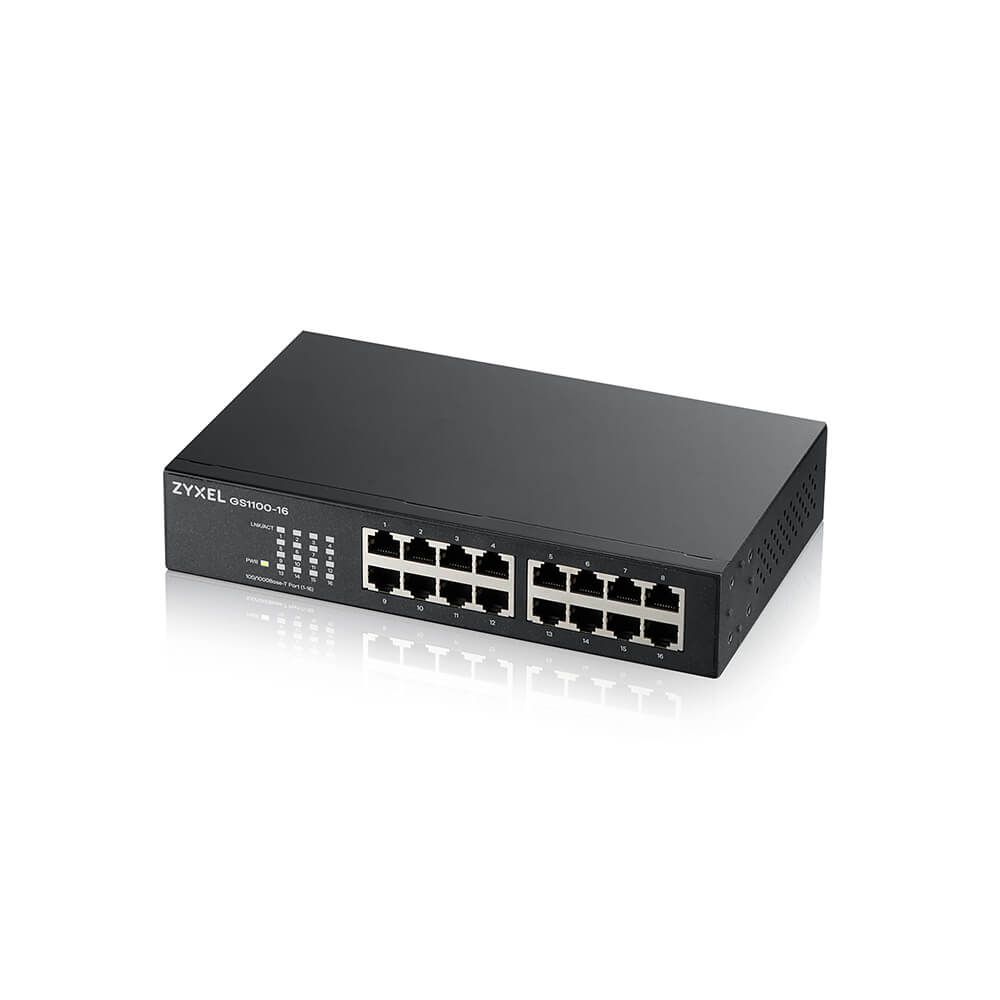 ZyXEL GS1100-16 v4 16-port Gigabit Unmanaged Switch