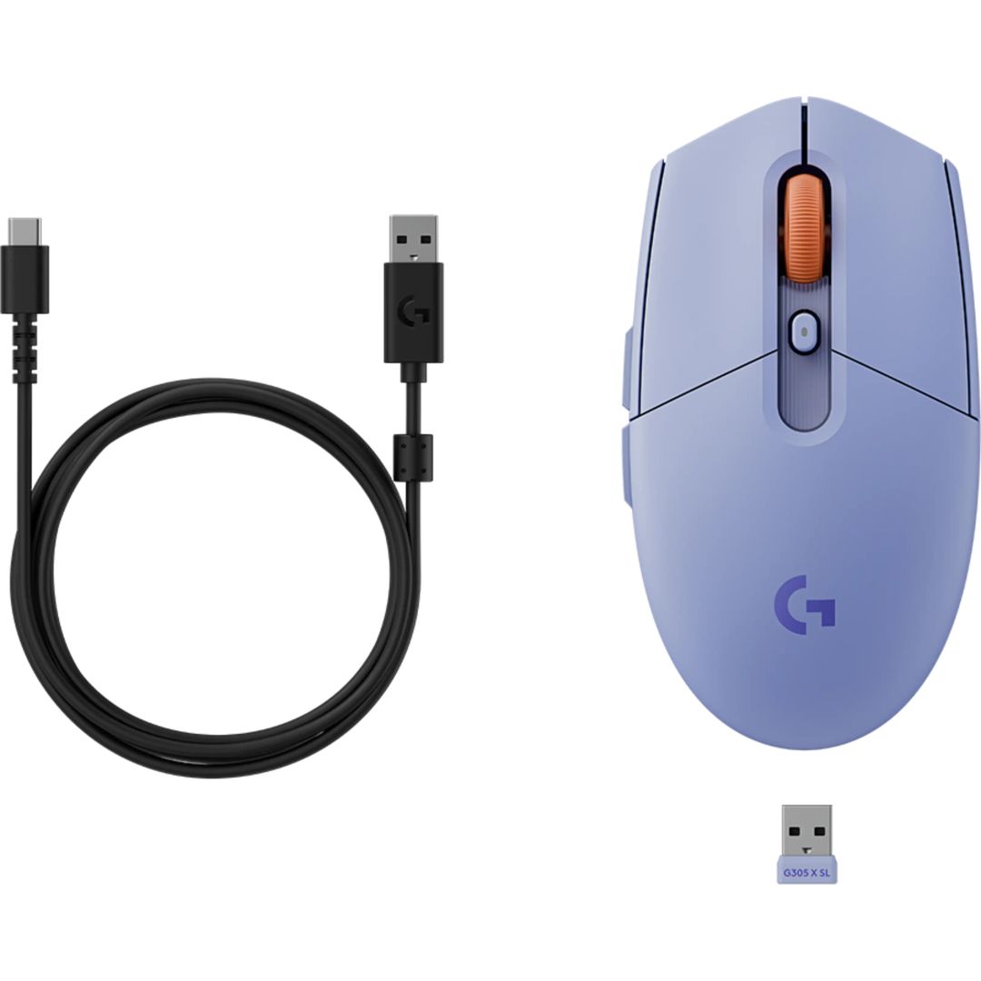 Logitech G305 X SUPERLIGHT Gaming Bluetooth Mouse Lilac
