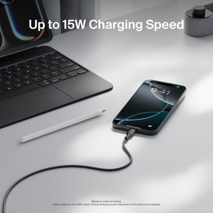 Belkin Braided USB-A to USB-C Cable 15W 2m Black