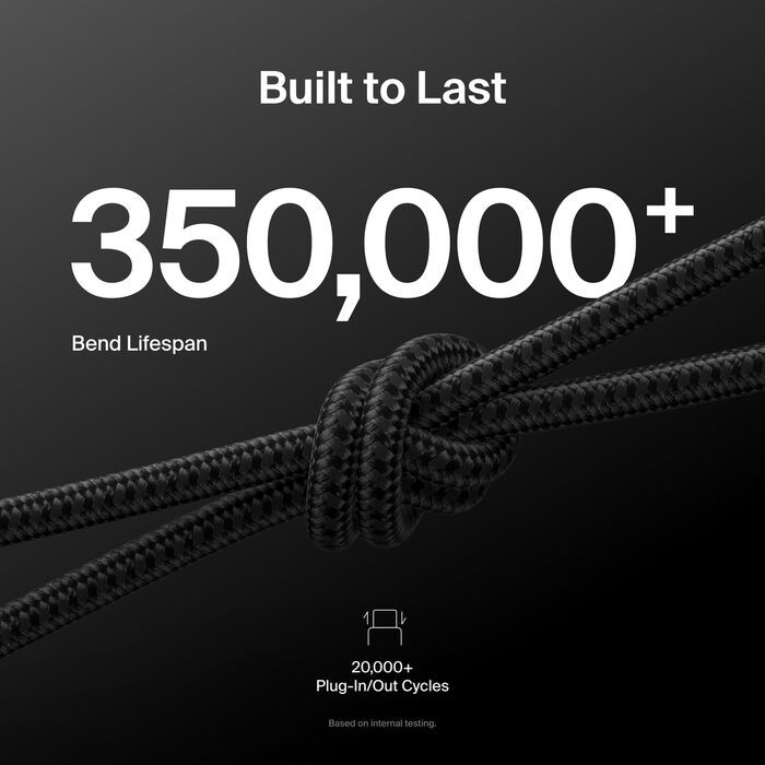 Belkin Braided USB-A to USB-C Cable 15W 2m Black