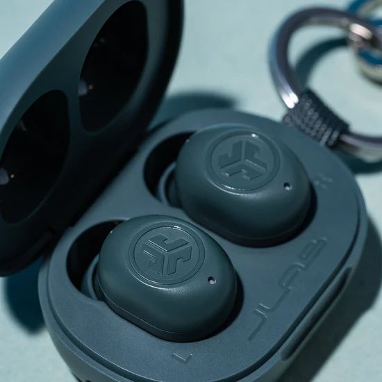 JLab JBuds Mini TWS Bluetooth Headset Earbuds Sage Gray