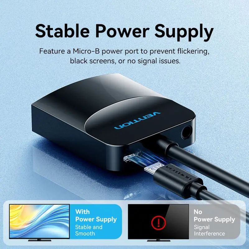 Vention VGA to HDMI adapter Black