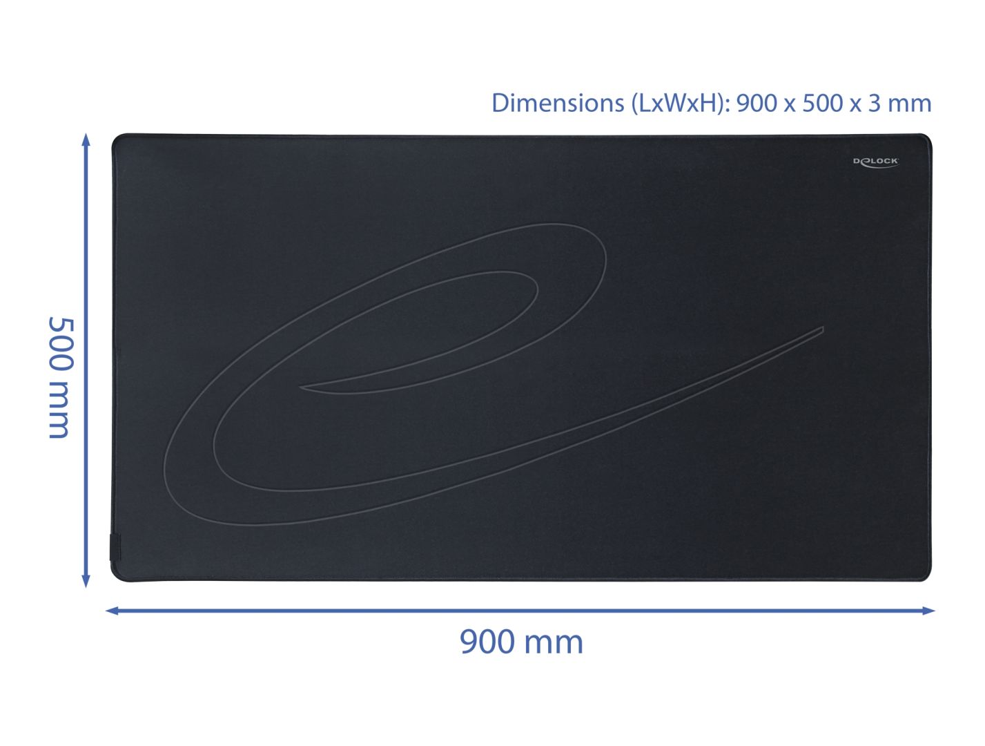 DeLock Egérpad Black