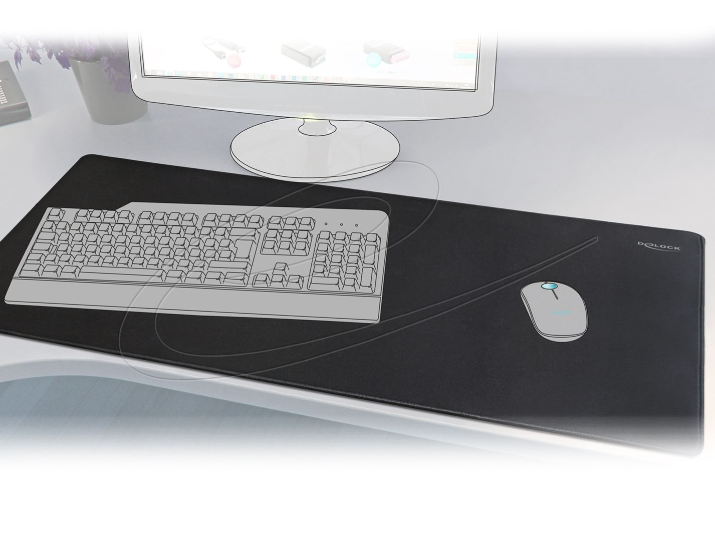 DeLock Egérpad Black