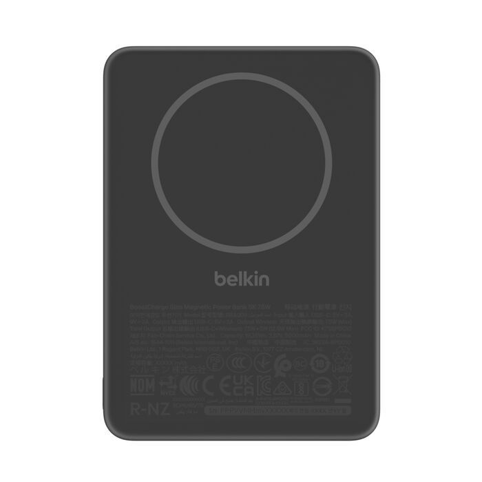Belkin BoostCharge Slim Magnetic PowerBank 5000mAh Black