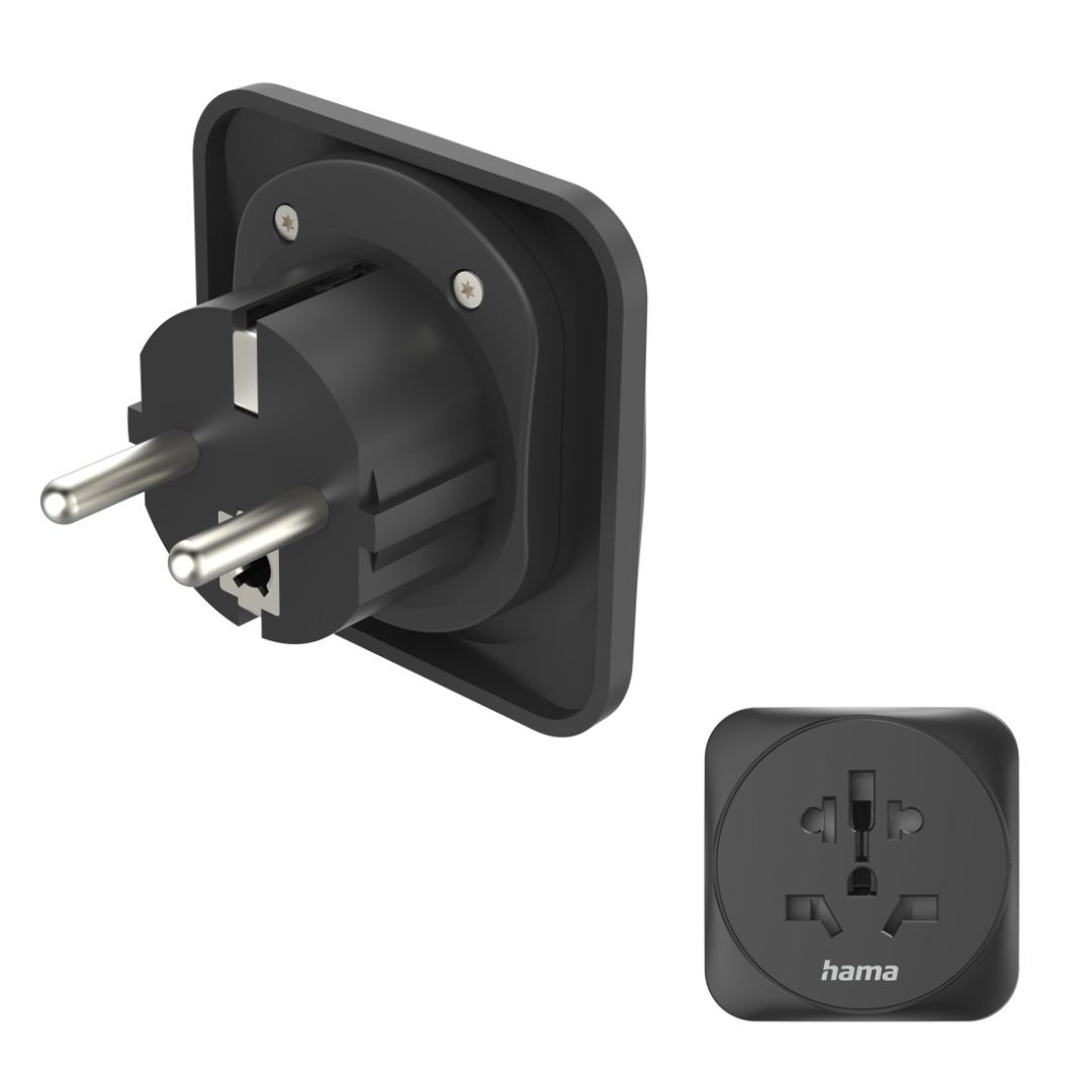 Hama EU átalakító utazó adapter Black