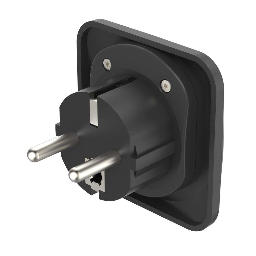 Hama EU átalakító utazó adapter Black
