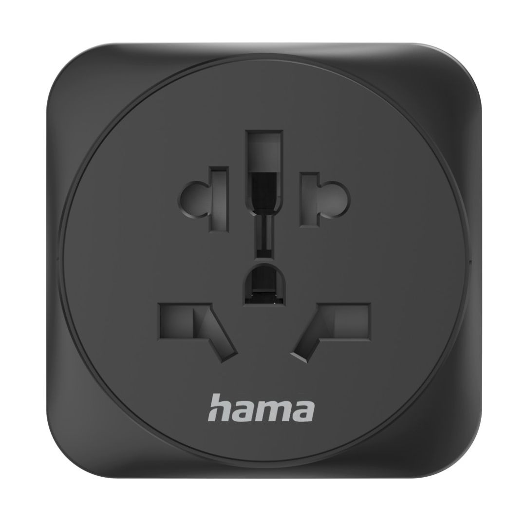 Hama EU átalakító utazó adapter Black