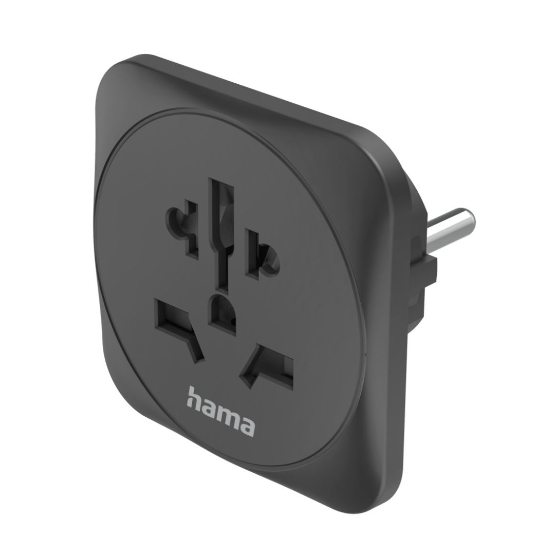Hama EU átalakító utazó adapter Black