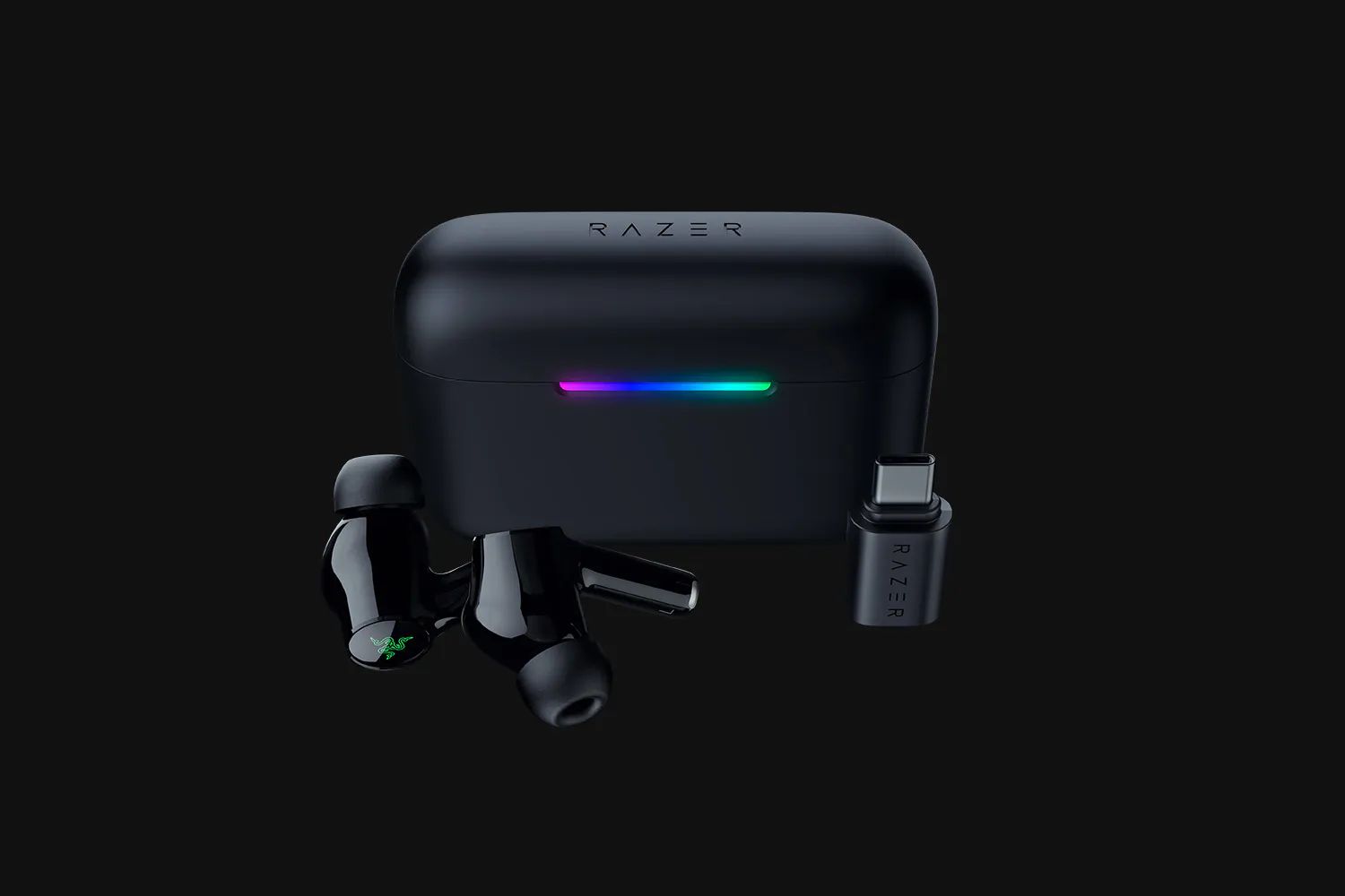 Razer Hammerhead V3 HyperSpeed Wireless Bluetooth Multi-Platform ANC Gaming Headset Black
