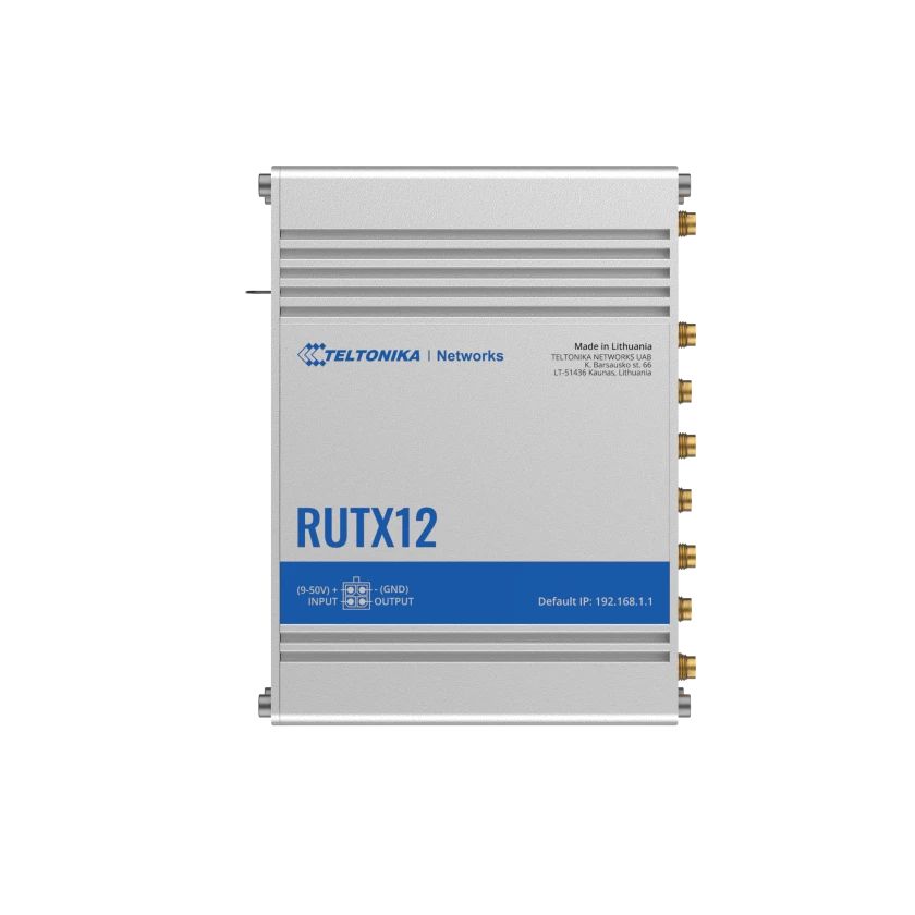 Teltonika RUTX12 Dual LTE CAT6 Industrial Cellular Router