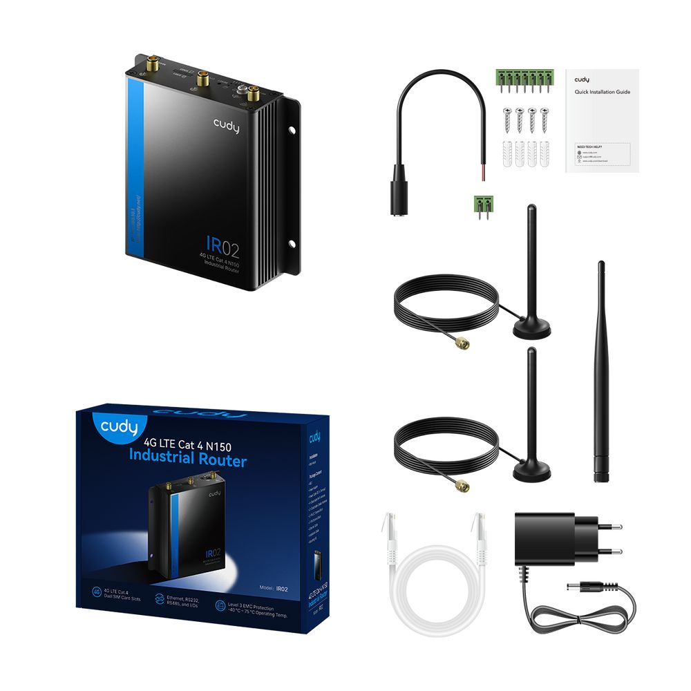 Cudy 4G LTE Cat 4 N150 Industrial Router