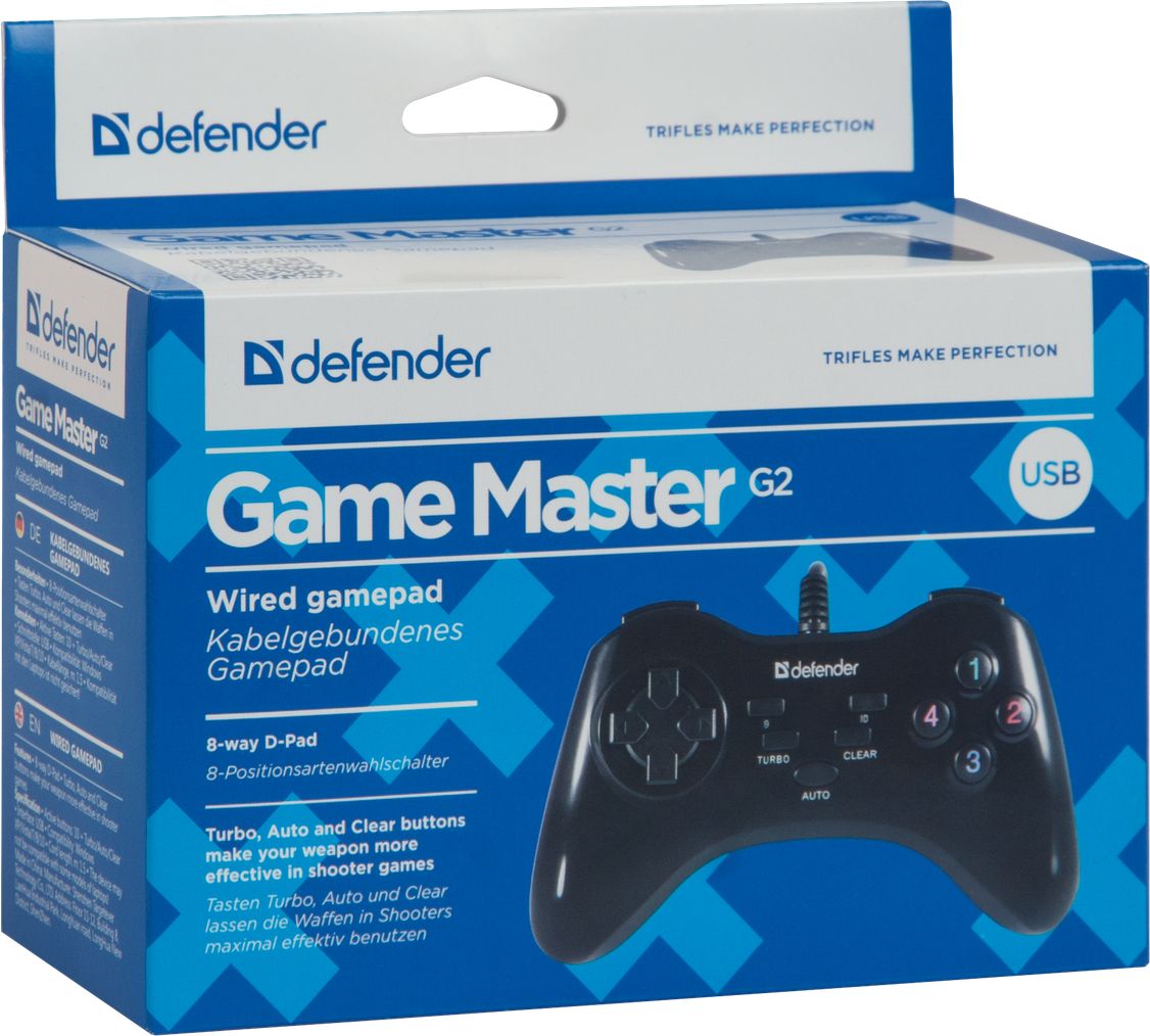 Defender Game Master G2 USB Gamepad Black