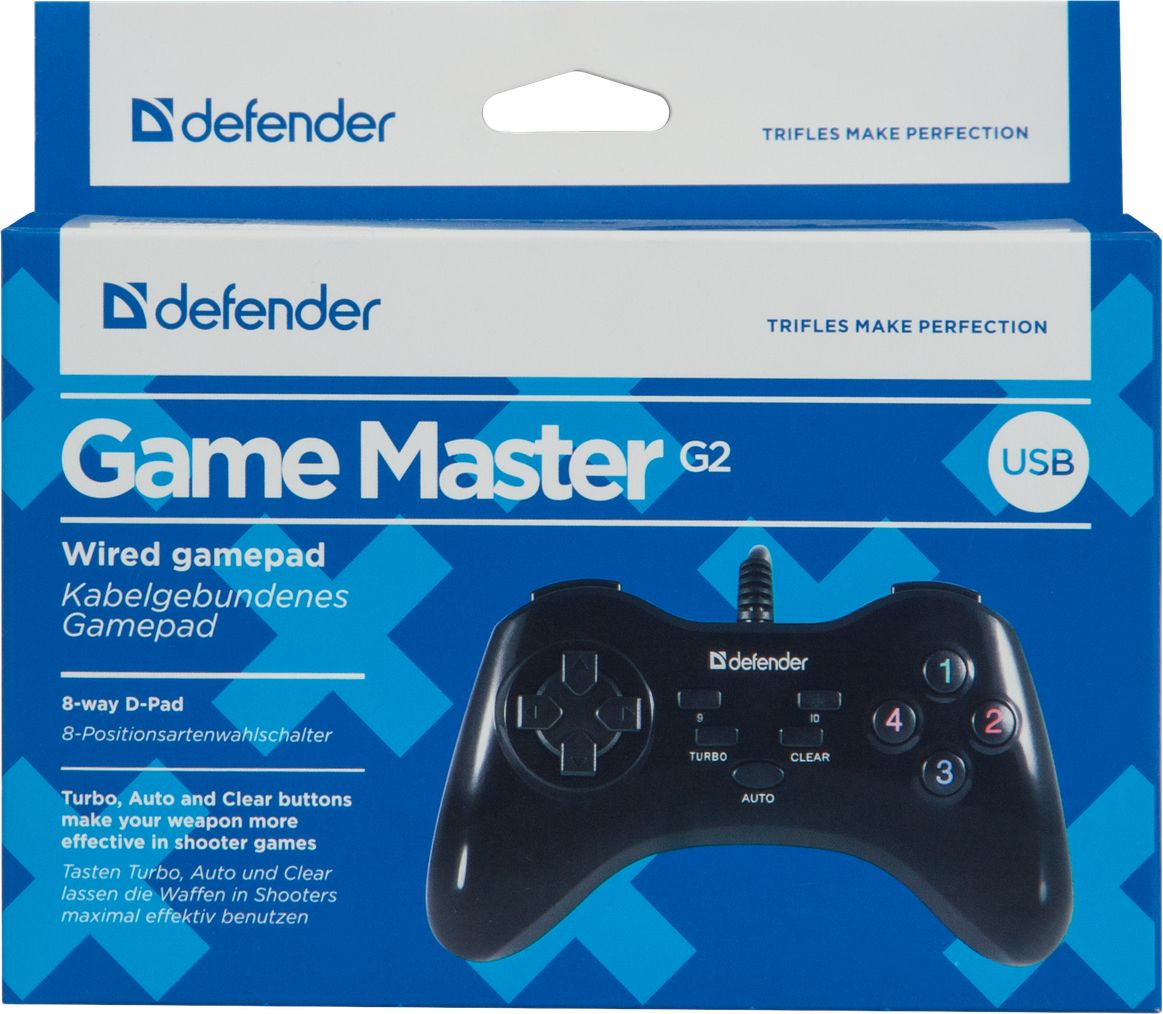 Defender Game Master G2 USB Gamepad Black
