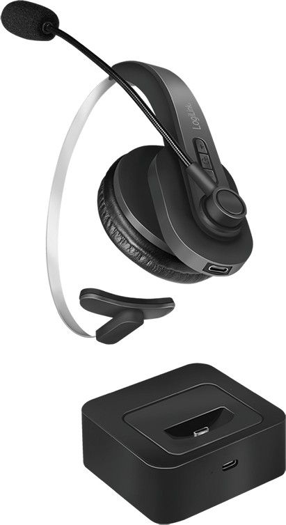 Logilink BT0059 Bluetooth Mono Headset with Charging Stand Black
