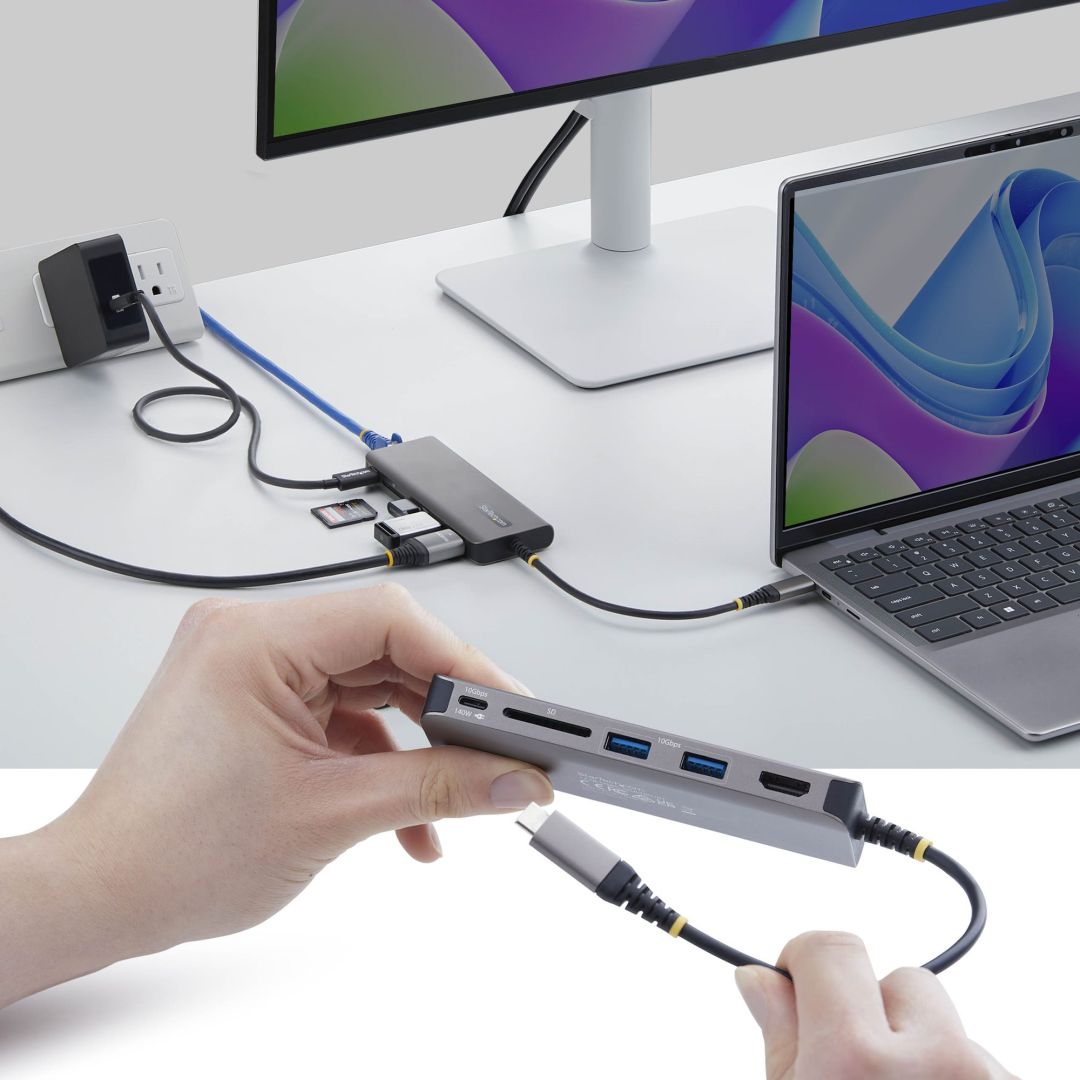 Startech 6-Port USB-C Multiport Adapter Black