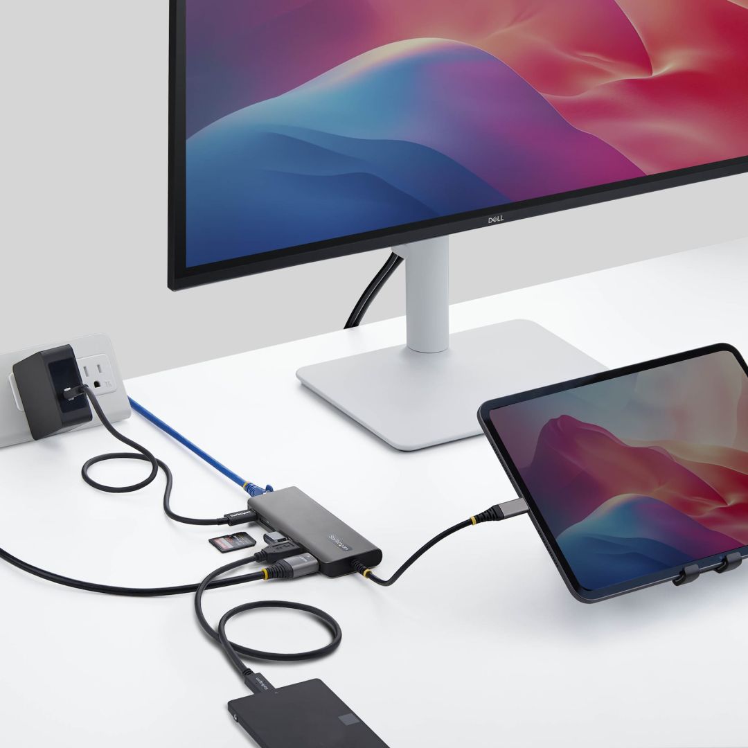 Startech 6-Port USB-C Multiport Adapter Black