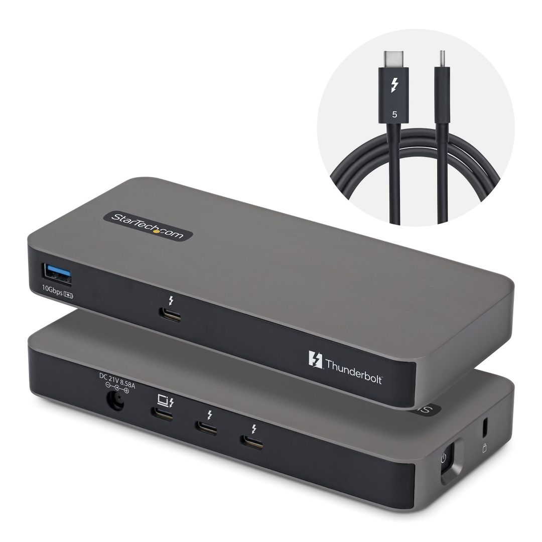 Startech 4-Port Thunderbolt 5 Hub Black