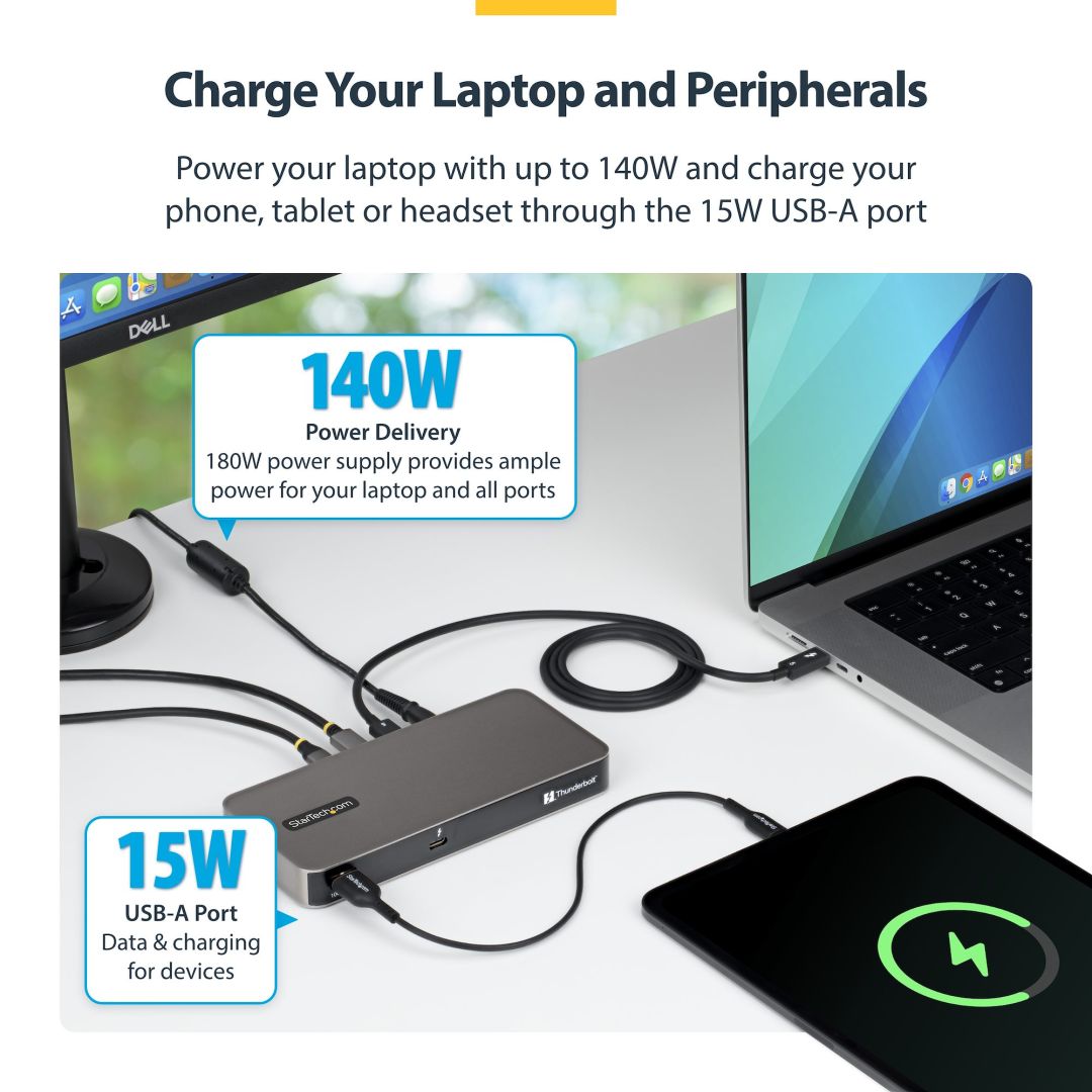 Startech 4-Port Thunderbolt 5 Hub Black