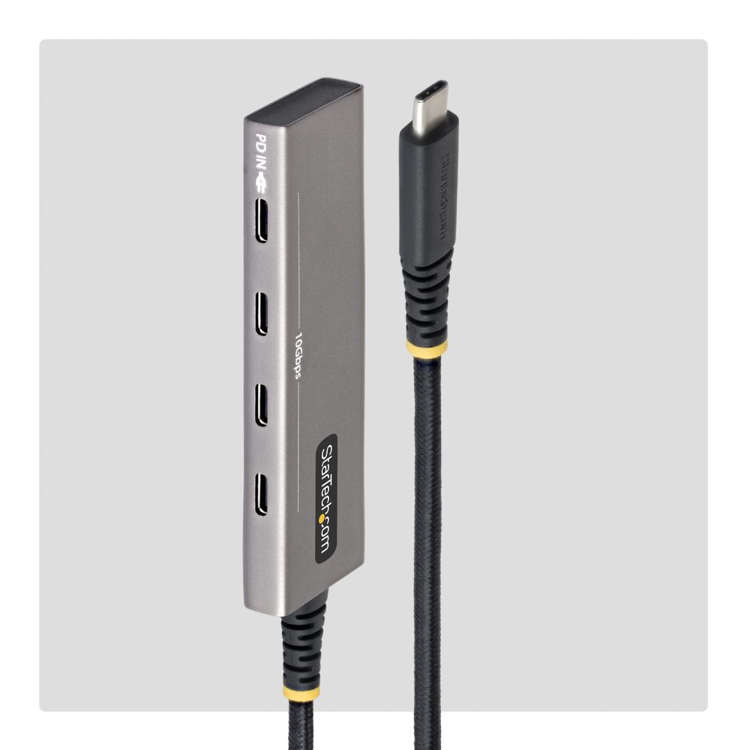 Startech 4-Port USB-C Hub Black