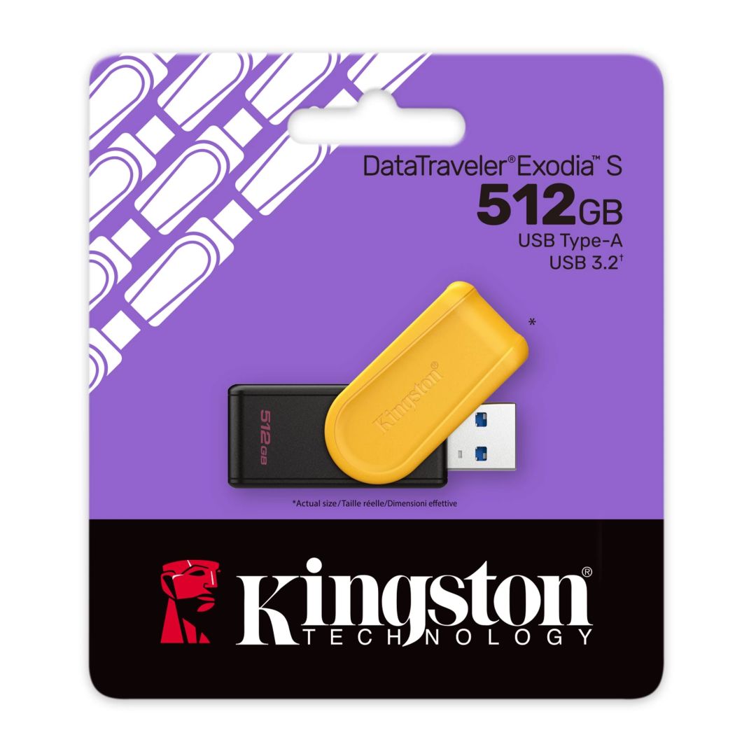 Kingston 512GB DataTraveler Exodia S USB3.2 Black/Yellow