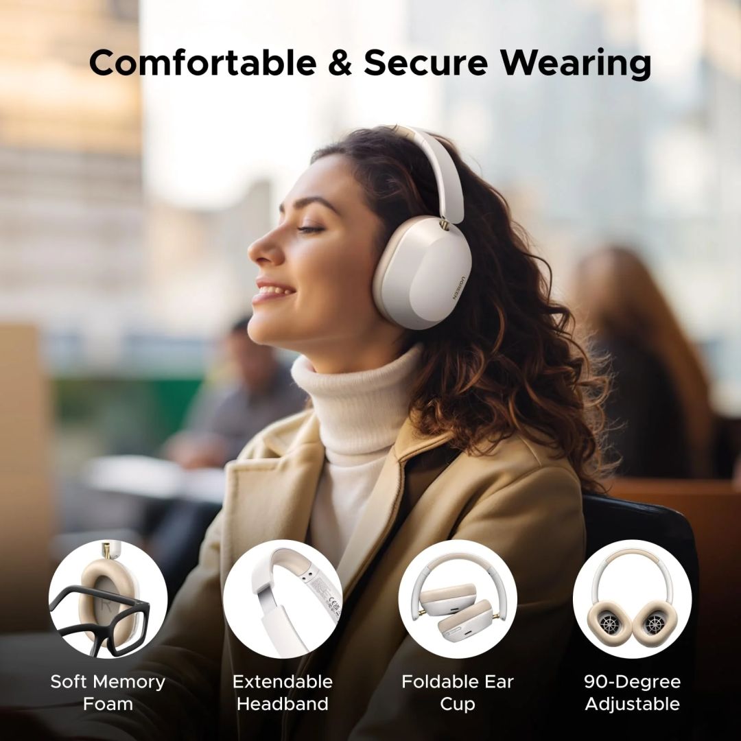 UGREEN HiTune Max 5C Hybrid ANC Bluetooth Headset White