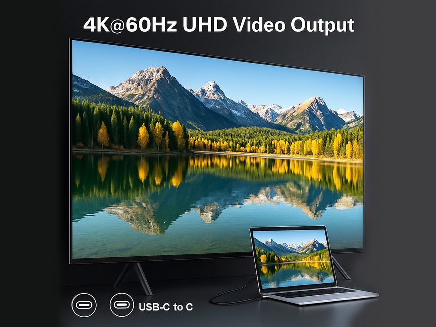 EQuip 2 in 1 USB 3.2 Gen 2x2 C to C/A cable 1m Black