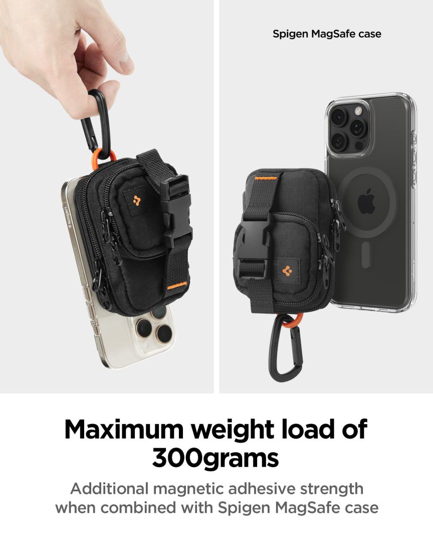 Nomad Spigen Portable Organizer Pouch SnapZip MagSafe, black