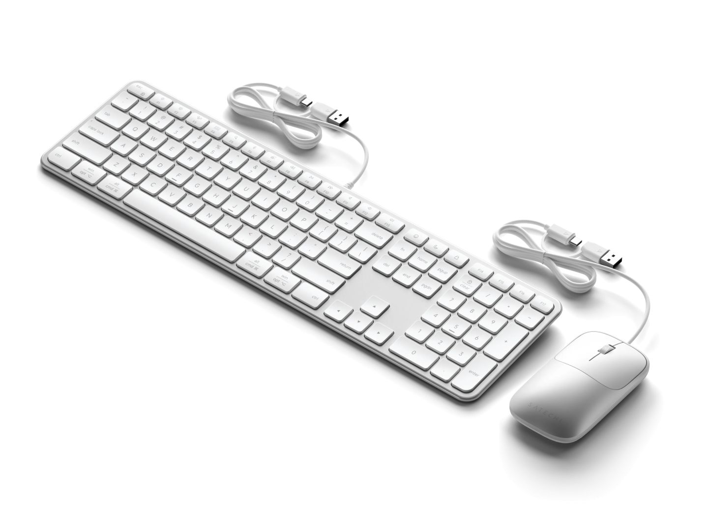 Satechi Slim CLX3 Wired Keyboard Combo US Silver