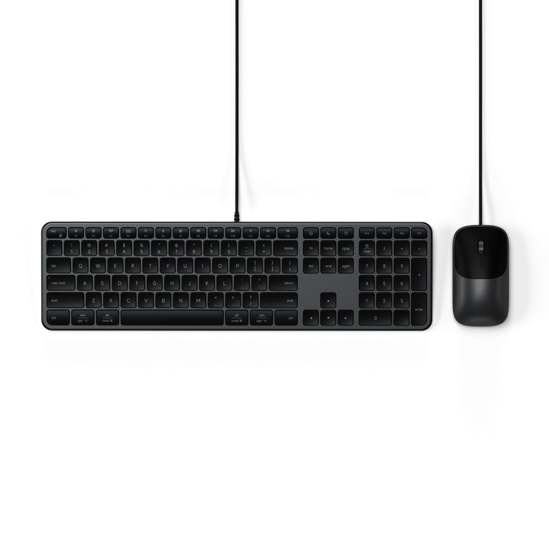 Satechi Slim CLX3 Wired Keyboard Combo US Space Black