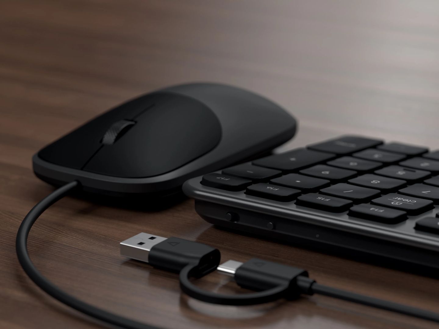 Satechi Slim CLX3 Wired Keyboard Combo US Space Black